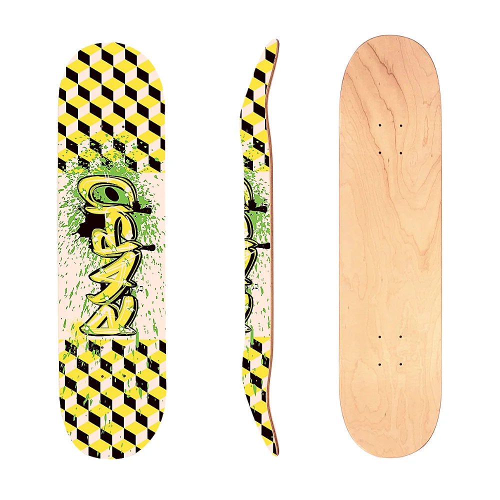 Rabd Blank Skateboard Deck Natural USA Wood - Best Shape