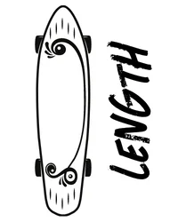 length of freestyle skateboard