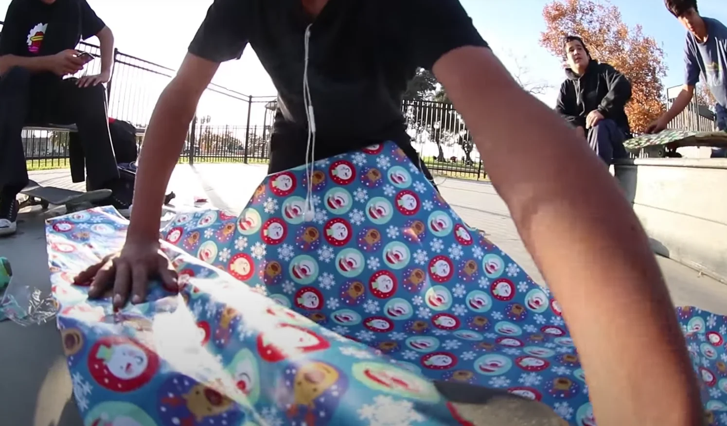 skateboard wrapping paper