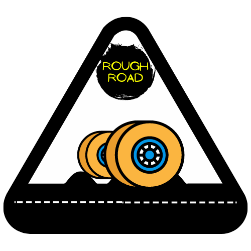 Rough Road Wheels Sign