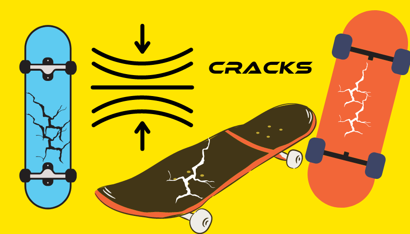 Pressure Cracks on a skateboard image