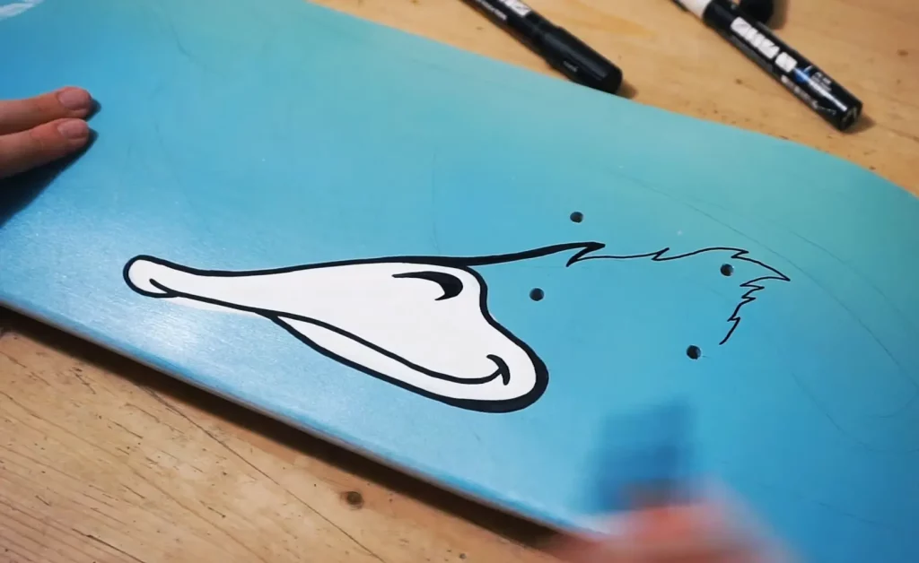 how to paint a skateboard