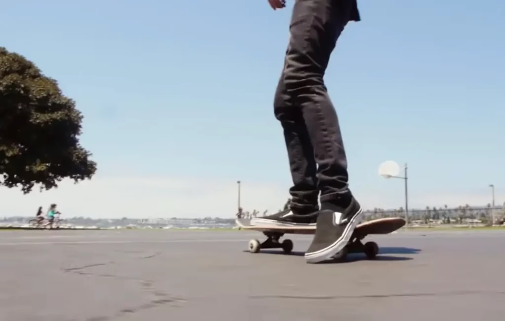 skateboarding foot position