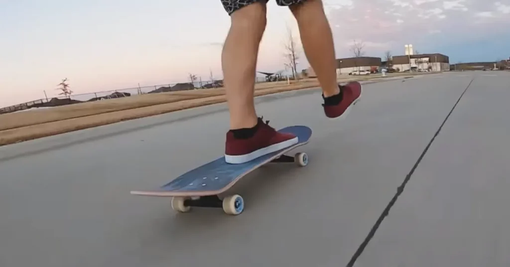 foot placement on skateboard