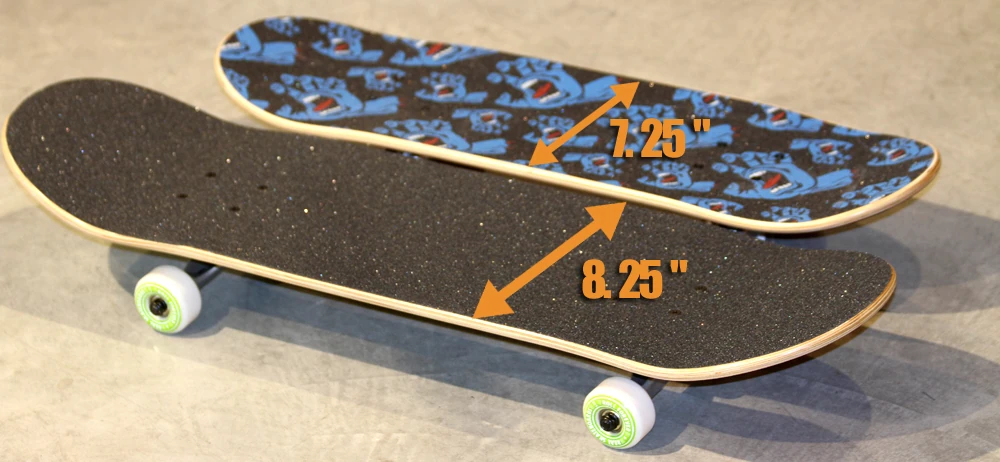 skate board measurement