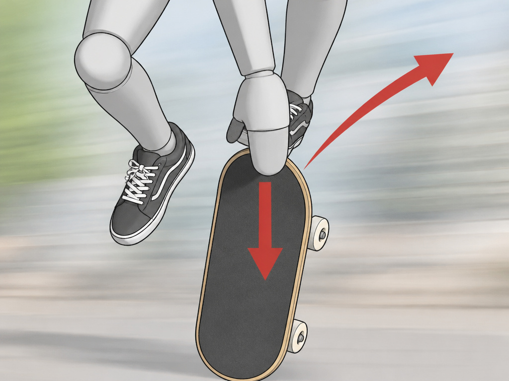 Common kickflip mistake: front foot flicking down instead of out at speed.