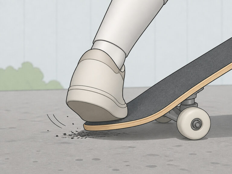 How to Stop on a Skateboard: Step-by-Step